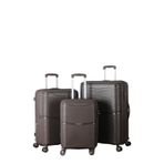 MÇS V379 AURA Y.ÜRETİM PP VALİZ KOYU PUDRA SET