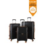 MÇS V379 AURA Y.ÜRETİM PP VALİZ SİYAH SET