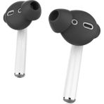 McStorey Airpods-EarPods ile Uyumlu Kulaklık Kılıfı 0.5mm İnce Tasarım 3Çift S Boy Sağlam Kavrama Siyah