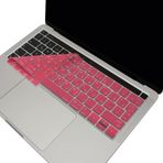 McStorey Arapça Klavye Koruyucu MacBook Pro 13 15 Touch Bar Uyumlu A1706 A1989 A2159 A1707 A1990 | UK ISO Ters L Enter | Arapça Baskılı Silikon Keyboard Cover Açık Pembe