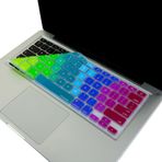 McStorey İngilizce Q Klavye Koruyucu Silikon Apple MacBook Air 13 & Pro 13/15 ile Uyumlu | US Amerikan Düz Enter | A1278 A1502 A1425 A1369 A1466 A1286 A1398 Pembe Yeşil