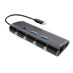 McStorey iPhone USB-C Hub Adaptör – USB 3.0 + HDMI Dönüştürücü + Çoklayıcı – 100W PD Şarj & Tak-Çalıştır iPad MacBook Uyumlu Gümüş