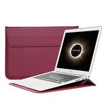 McStorey Kadın Erkek Su Geçirmez Bilgisayar Notebook El Çantası 13 inç MacBook ile Uyumlu Kırmızı