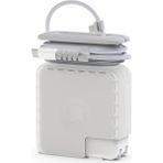McStorey MacBook 70W Adaptör Kılıfı – Şeffaf Tpu Sert Kapak + 2 Spiral Kablo Koruyucu
