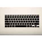 McStorey MacBook Air 11 inç Klavye Koruyucu | Arapça Baskılı Silikon, US Enter Uyumlu | A1370 A1465 (2010–2015) Toz ve Sıvı Koruma Siyah