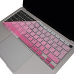 McStorey MacBook Air 13 Arapça Klavye Koruyucu A1932 A2179 A2337 M1 | UK ISO Ters L Enter Uyumlu | Arabic Keyboard Cover Touch ID Pembe Pembe