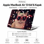 McStorey MacBook Air 13 İnç Kılıf A1369 A1466 Uyumlu (2010–2017) Lazer Baskılı Kedi Desenli Sert Kapak Koruyucu Hard Case R-177