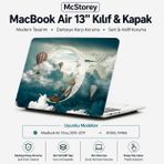 McStorey MacBook Air 13 İnç Kılıf A1369 A1466 Uyumlu Hard Case Sert Koruyucu Kapak İnce Hafif Çizilme Korumalı Desenli Baskılı 2010-2017 Yeşil