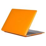 McStorey MacBook Air 13 İnç Kılıf A1369 A1466 Uyumlu Şeffaf Kristal Hard Case Sert Koruyucu Kapak İnce Hafif Çizilme Korumalı 2010-2017 Turuncu