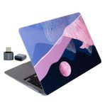 McStorey MacBook Air 13 İnç Kılıf A2337 M1 Uyumlu A1932 A2179 Sert Koruyucu Hard Case Desenli Mat Kapak Çizilme ve Darbe Koruma Pembe