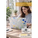 Mcstorey MacBook Air 13 inç Kılıf çiçek desen darbe emici sert kapak A1369 A1466 (ESKİ USBLİ MODEL 2010-2017)