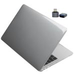 McStorey MacBook Air 13 İnç Kılıf Gri Kristal Şeffaf Koruyucu Sert Kapak A2337 M1 2020 A2179 2020 A1932 2018-2019 Uyumlu İnce Hafif Laptop Kılıfı Darbeye Dayanıklı
