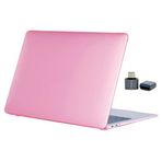McStorey MacBook Air 13 İnç Kılıf Şeker Pembe Düz Desenli Koruyucu Sert Kapak A2337 M1 2020 ve A2179 2020 A1932 2018-2019 Uyumlu İnce Hafif Dizüstü Bilgisayar Kılıfı