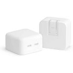Mcstorey Macbook Air 13,6 15,3 Inç M1-M4 Uyumlu Silikon Şarj Aleti Kılıfı | 35W Usb-C (Yatay Küçük Kompact) – 360° Koruma, Kaymaz Yüzey Beyaz