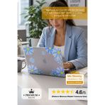 Mcstorey MacBook Air 13,6 M5 M4 M3 M2 Kılıf Çiçek Desenli 360° Darbe ve Çizilme Koruma A3449 A3240