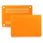 McStorey MacBook Air Kılıf 13 inç A1369 A1466 Uyumlu Mat TPU Sert Kapak İnce Hafif Koruyucu Hard Shell Darbe Emici Laptop Kılıfı Çizilmelere Karşı Koruma Turuncu