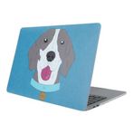 McStorey MacBook Air Kılıf 13 İnç A1369 A1466 Uyumlu Sert Kapak Dog01 Tasarım İnce Hafif Darbe Önleyici Hard Case Çizilmeye Dayanıklı Eski Kasa 2010-2017 Koruyucu Kapak Açık Mavi
