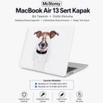 McStorey MacBook Air Kılıf 13 İnç A1369 A1466 Uyumlu Sert Kapak Dog01 Tasarım İnce Hafif Darbe Önleyici Hard Case Çizilmeye Dayanıklı Eski Kasa 2010-2017 Koruyucu Kapak Beyaz