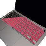 McStorey MacBook Air Klavye Koruyucu Arapça Baskılı UK ISO Ters L Enter Uyumlu A1932 A2179 A2337 M1 | Avrupa İngilizce Silikon Keyboard Cover Açık Pembe Açık Pembe