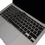 McStorey MacBook Air Klavye Koruyucu Arapça Baskılı UK ISO Ters L Enter Uyumlu A1932 A2179 A2337 M1 | Avrupa İngilizce Silikon Keyboard Cover Açık Pembe Siyah