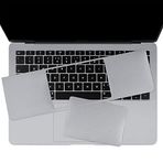 McStorey Macbook Air M1 13 inç Laptop Kaplama Sticker Koruyucu Touchpad Trackpad A2337 A2179 A1932 ile Uyumlu Gri