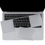 McStorey MacBook Air M1 13 İnç Palm Koruyucu ve Trackpad Koruyucu Uyumlu A2337 A2179 A1932 Retina Çizilme ve Aşınma Koruma Seti Gri