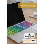 Mcstorey Macbook Air M1 13inç Kılıf Klavye Koruyucu Türkçe Q Baskılı Dazzle Touchıd'li A2179 A2337 Ile Uyumlu