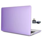 McStorey MacBook Air M1 Kılıf A2337 Uyumlu 13 İnç Mat Sert Kılıf A2179 A1932 Parmak İzi Bırakmayan Koruyucu Hard Case Kapak Lila
