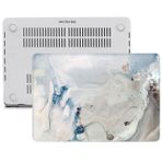 McStorey MacBook Air M1 Kılıf A2337 Uyumlu 13 İnç Mermer Desenli Hard Case A2179 A1932 Sert Koruyucu Kapak Mavi