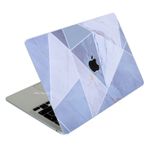 McStorey Macbook Air M1 Kılıf Kaplama Yapıştırma Sticker Laptop Koruyucu A2337 ile Uyumlu Marble14 Gri