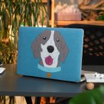 McStorey MacBook Air M1 Kılıfı 13.3 İnç A2337 A2179 A1932 Uyumlu Sert Kapak Hard Case Koruyucu Kılıf Komik Köpek Desenli UV Baskılı Çizilme Önleyici Laptop Kılıfı