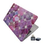 McStorey MacBook Air M1 Kılıfı 13 İnç A2337 A2179 A1932 Uyumlu Sert Kapak Hard Case Koruyucu Kılıf MacBook Air 13 İnç Kılıfı Çizilme ve Darbe Koruyucu Çiçek Desenli Mat Baskılı Açık Pembe