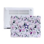 McStorey MacBook Air M1 Kılıfı A2337 A2179 A1932 Uyumlu 13.3 İnç Çiçek Desenli Hard Case Sert Kapak Mat UV Baskılı İnce Hafif MacBook Air Kılıfı Beyaz