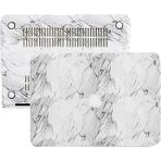 Mcstorey Macbook Air M1 Kılıfı A2337 Uyumlu 13 İnç Deri Kaplama Mermer Desenli Hard Case A2179 A1932 Sert Koruyucu Kapak Çizilme Darbe Koruma K�