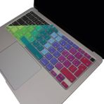 McStorey Macbook Air M1 Klavye Kılıf 13 inç UK(EU) Arapça Baskılı A2179 A2337 ile Uyumlu Dazzle - 13.3 - Yeşil - Pembe