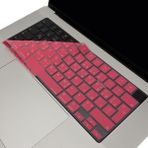 McStorey Macbook Air Pro Klavye Kılıfı Arapça Baskı M1-M2-M3 A2681 A2941 A2442 A2779 A2992 A2918 A2485 A2780 A2991 ile Uyumlu - Açık Pembe