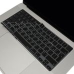 McStorey Macbook Air Pro Klavye Kılıfı Arapça Baskı M1-M2-M3 A2681 A2941 A2442 A2779 A2992 A2918 A2485 A2780 A2991 ile Uyumlu - Siyah