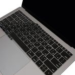 McStorey MacBook Arapça Klavye Koruyucu A1534 A1708 Uyumlu Silikon Klavye Koruyucu Arapça Baskılı US Amerikan Enter Siyah