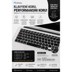 Mcstorey Macbook Kılıf Air Pro Air 13,3" A1369-A1466-Pro 13,3" A1278-Pro 15,4" A1286 - A1398-Pro 17" A1297 İle Uyumlu Klavye Koruyucu Türkçe Baskı (US TO TR) (ESKİ USB'Lİ MODEL 2008-2017) Uyumlu Siuah