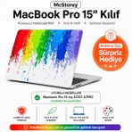 McStorey MacBook Pro 15 Renkli Desenli Kılıf A1707 A1990 Uyumlu Baskılı Sert Kılıf İnce Hafif Koruyucu Kapak Karışık
