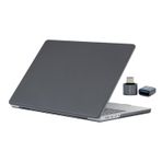 McStorey MacBook Pro 16.2 İnç Kılıf A2485 A2780 A2991 A3403 A3186 A3428 A3429 Uyumlu Karbon Fiber Görünümlü Sert Kapak İnce Hafif Koruyucu Hard Case Siyah