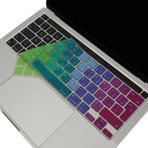 McStorey MacBook Pro Arapça Klavye Koruyucu UK ISO Ters L Enter A2338 M1 M2 A2251 A2289 A2141 Uyumlu Silikon Keyboard Cover Touch Bar Pembe Yeşil