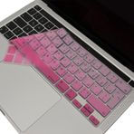 McStorey MacBook Pro Arapça Klavye Koruyucu UK ISO Ters L Enter A2338 M1 M2 A2251 A2289 A2141 Uyumlu Silikon Keyboard Cover Touch Bar Pembe