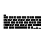 McStorey MacBook Pro Arapça Klavye Koruyucu US ANSI Düz Enter A2338 M1 M2 A2251 A2289 A2141 Uyumlu Silikon Keyboard Cover Touch Bar Siyah