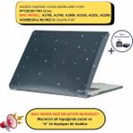 McStorey Macbook Pro Kılıf 13 inç M1-M2 A1706-08 A1989 A2159 A2251 A2289 A2338 ile Uyumlu C.Star - Simli Siyah