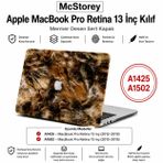 McStorey MacBook Pro Retina 13 İnç Kılıf A1425 A1502 Uyumlu Oniks Desenli Sert Kapak Mat TPU Hard Case İnce Hafif Çizilme Koruyucu Laptop KılıfıCTLW-09