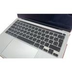 McStorey MacBook Pro Rusça Klavye Koruyucu UK ISO Ters L Enter A2338 M1 M2 A2251 A2289 A2141 Uyumlu Silikon Keyboard Cover Touch Bar Siyah