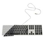 McStorey Magic Keyboard A1243 uyumlu klavye koruyucu Türkçe Q baskılı US UK İngilizce enter tipi uyumlu ince mat TPU silikon kaplama kolay tak çıkar yıkanabilir Siyah