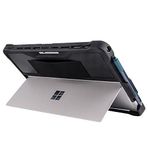 McStorey Microsoft Surface Pro Darbe Emici Tablet Kılıf Rugged Sert Koruyucu Kapak Uyumlu Pro 7 Pro 6 Pro 5 Pro 4 Hybrid PC TPU Çerçeve Kickstand Destekli Kalem Yuvalı Siyah
