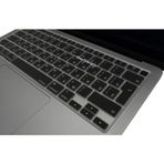 McStorey Rusça Klavye Koruyucu MacBook Air 13 A1932 A2179 A2337 M1 Uyumlu | UK ISO Ters L Enter | İnce Silikon Russian Keyboard Cover Siyah